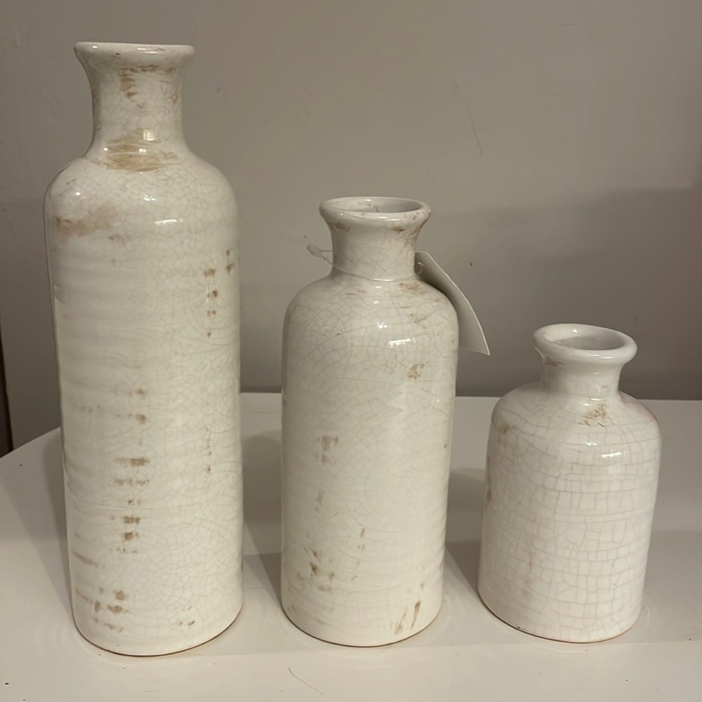 ⭐️Host Pick⭐️ 3 decorative ceramic vases from Kirklands NWT.